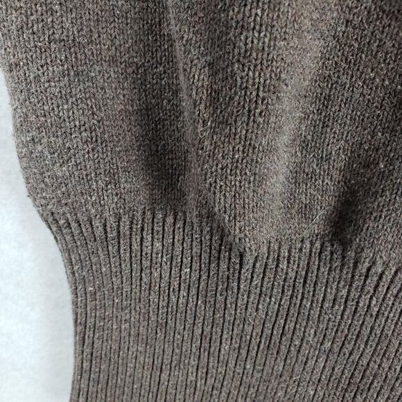 Zara Women's L V-Neck Pullover Sweater Neutral Smokey Brown Classic Academia - Picture 8 of 8